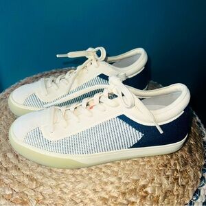 Rothy’s Navy and Cream Casual Sneakers